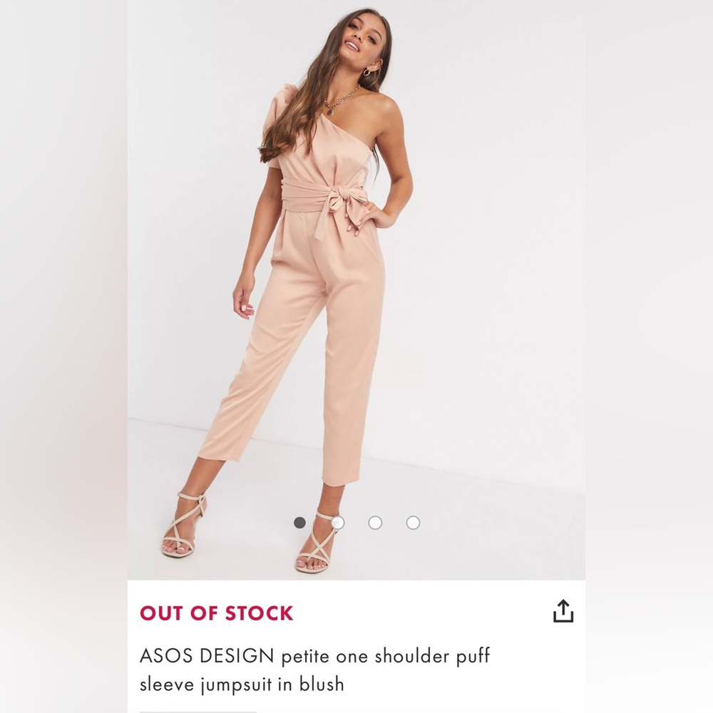 Asos Blush Jumpsuit size 0